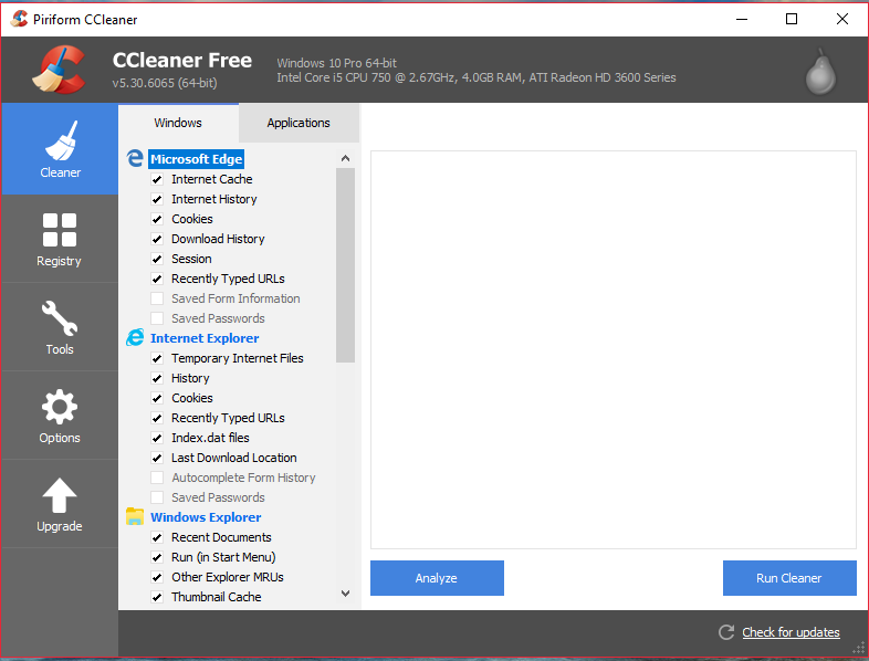 برنامج CCleaner