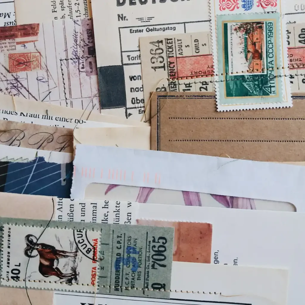 الطوابع البريدية مثال
