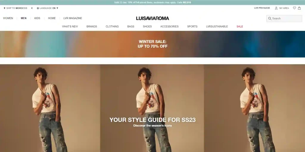 4. موقع Luisaviaroma.com