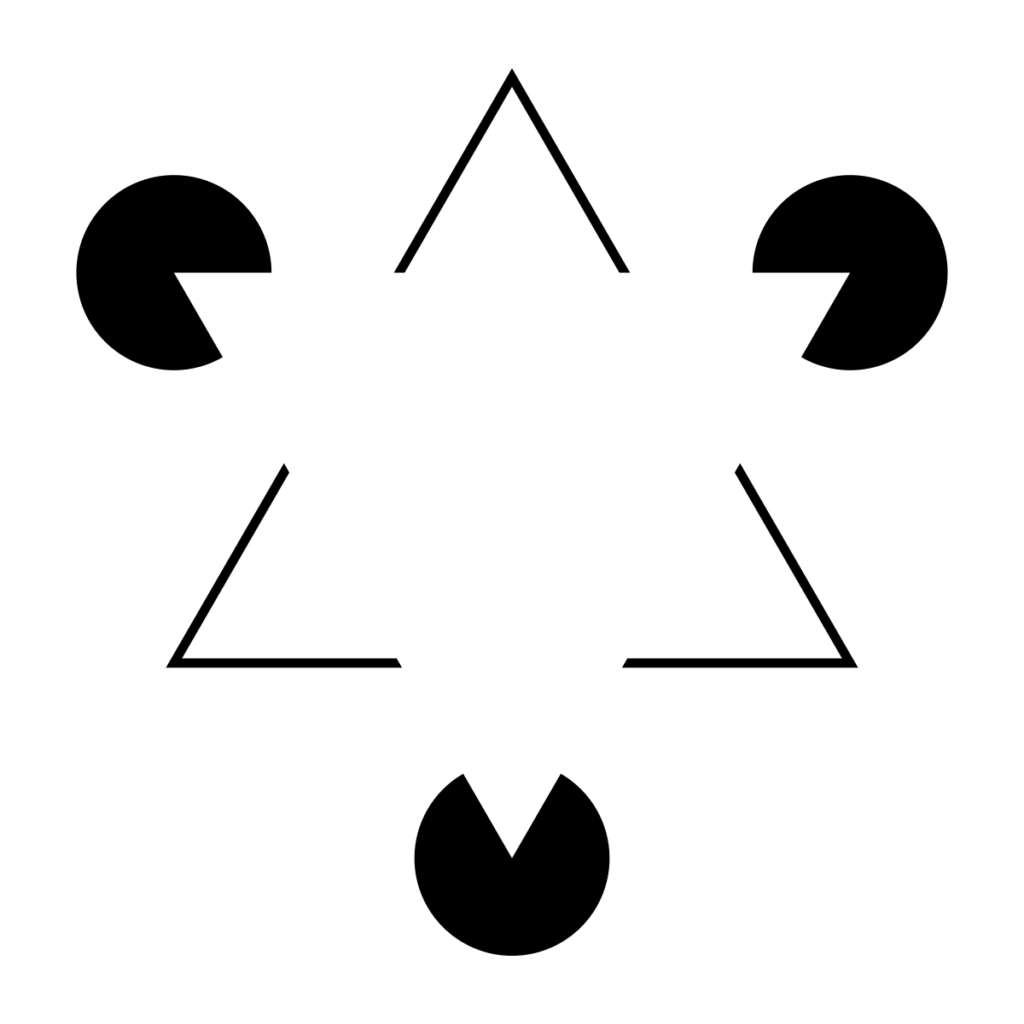 وهم Kanizsa triangle illusion
