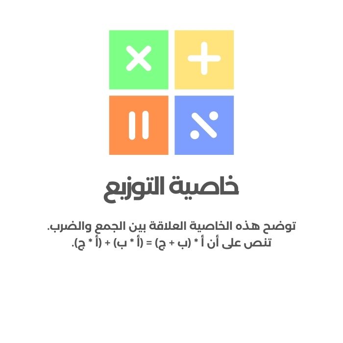 خاصية التوزيع