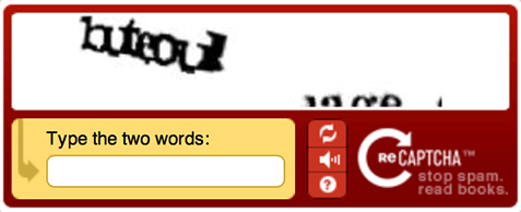 CAPTCHA stop spam google geekgenes
