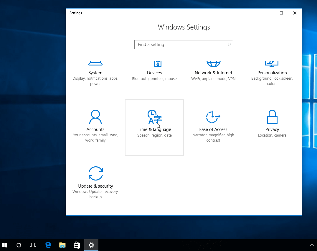 add arabic to windows10