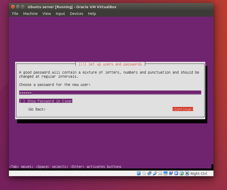 add password to ubuntu server