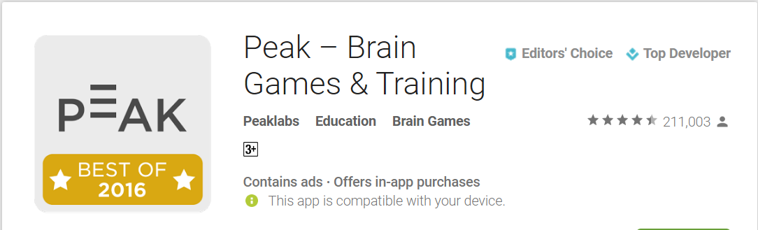 Peak – Brain Games Training