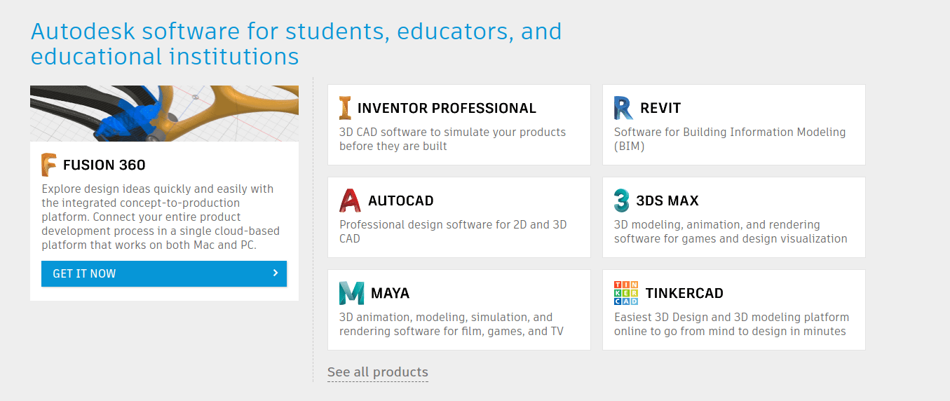 Autodesk software for students 1
