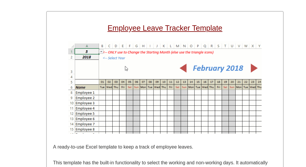 FREE Excel Templates