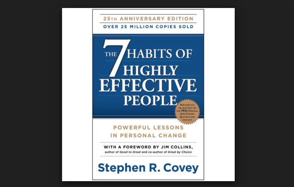كتاب العادات السبع للناس الأكثر فعالية أحد أفضل كتب ستيفن كوفي