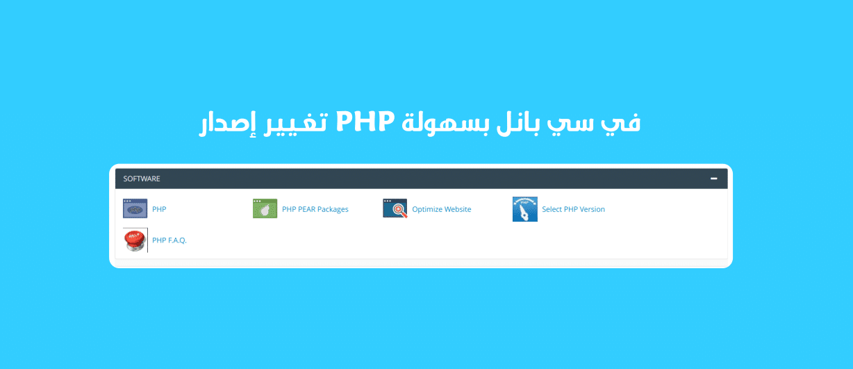 Select PHP version top