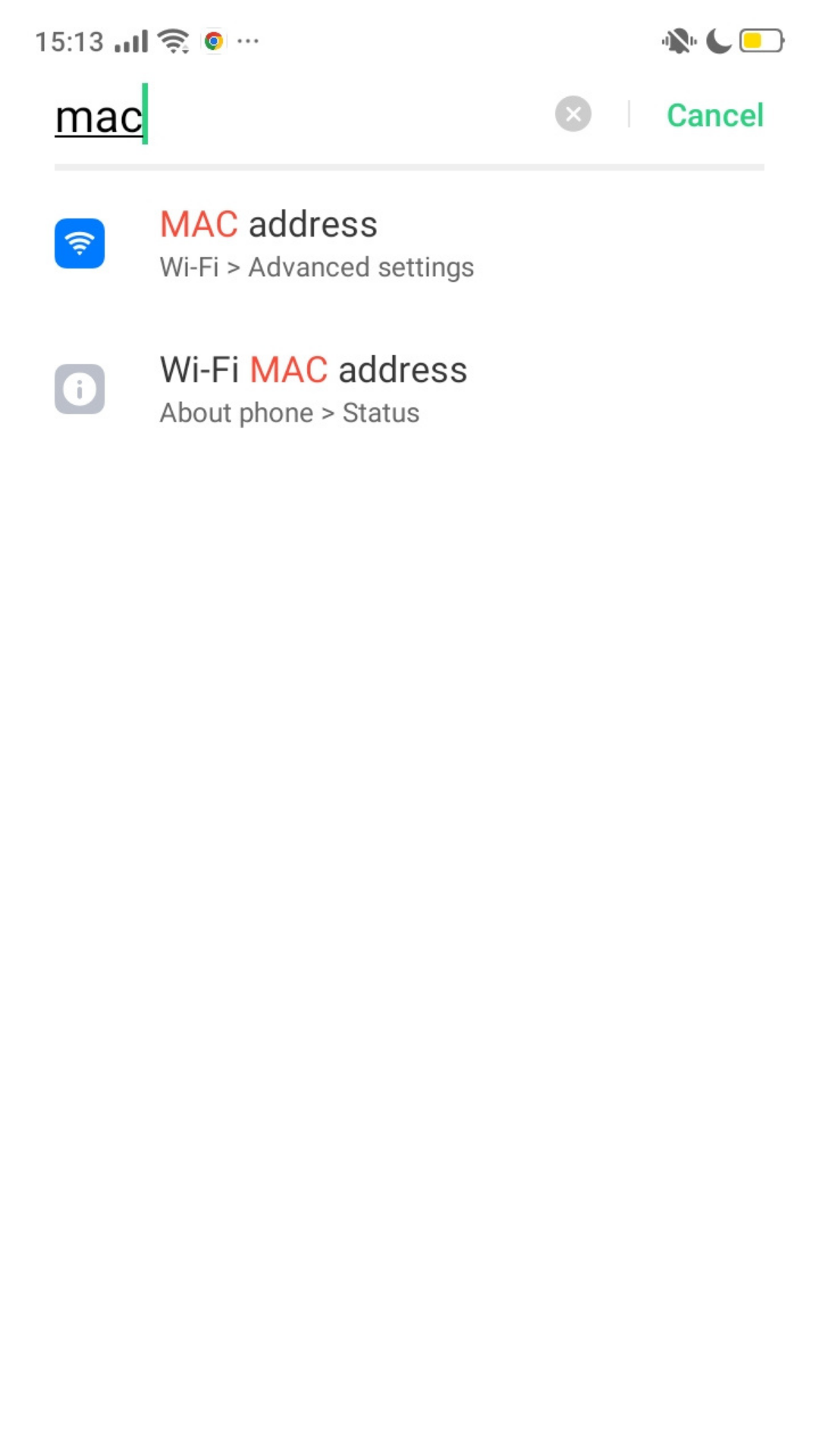 معرفة عنوان mac في هواتف OPPO - كيف عربي