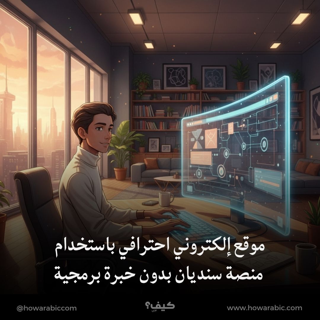 دليلك الشامل لإنشاء موقع إلكتروني احترافي باستخدام منصة سنديان بدون خبرة برمجية